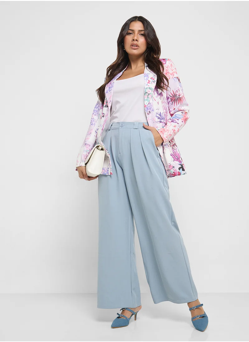 ايلا High Waist Wide Leg Trouser