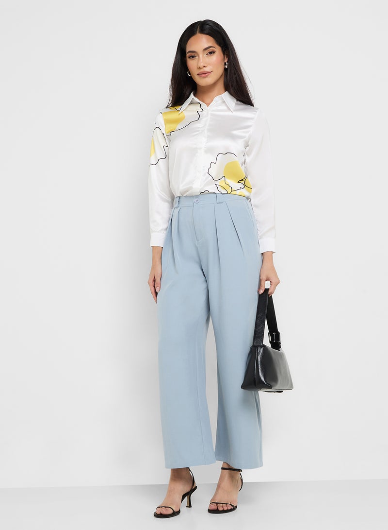ELLA High Waist Wide Leg Trouser - Image 2