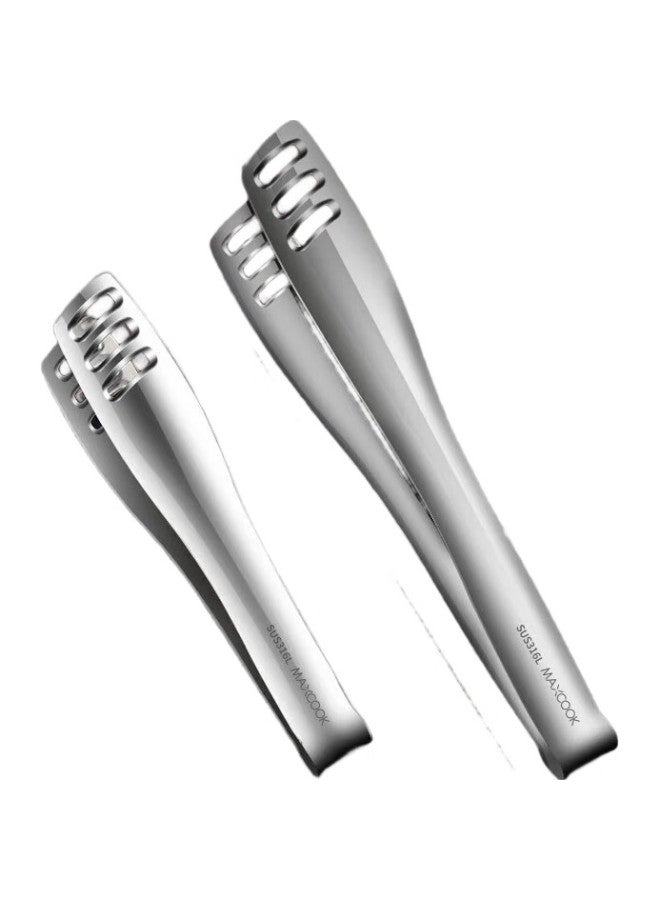 MAX COOK ميتشون (ماكس كوك) ملقط طعام من الفولاذ المقاوم للصدأ 316L، ملعقة، ملقط تقديم، ملقط كعك Mcpj2303 - Image 1