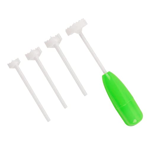 JANCAN Veggie Corkscrew,Hollow-Out Veggie Drill,4 Sizes Replaceable Head Vegetable Spiral Cutter Digging Tool Kitchen Gadget,Easy Remove The Seeds Of Your Veggies & Fruits - Image 3