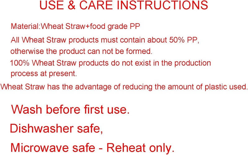 KX-WARE Wheat Straw Dinnerware Unbreakable Wheat Straw Tumblers, Bowls & Plates Dinnerware Set | Set of 18 in 6 Assorted Color | Dishwasher safe , BPA Free - Image 2