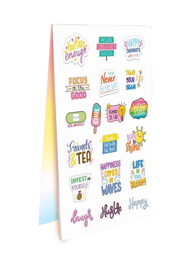Doodle Wall Stickers Booklet with 350+ Fun,Quirky and Colourful self Adhesive Stickers | Perfect for Journal, Scrapbook, Projects and Decor (Plan Ahead)L-8.27 Inches,W-14.5 Centimeters - Image 1