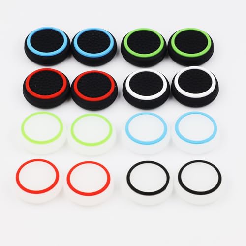 LightFairy 2 PCS Thumb Stick Grips Cover Thumbstick Caps for Steam Deck Handle Silicone Cap Grips (red Black) - Image 1