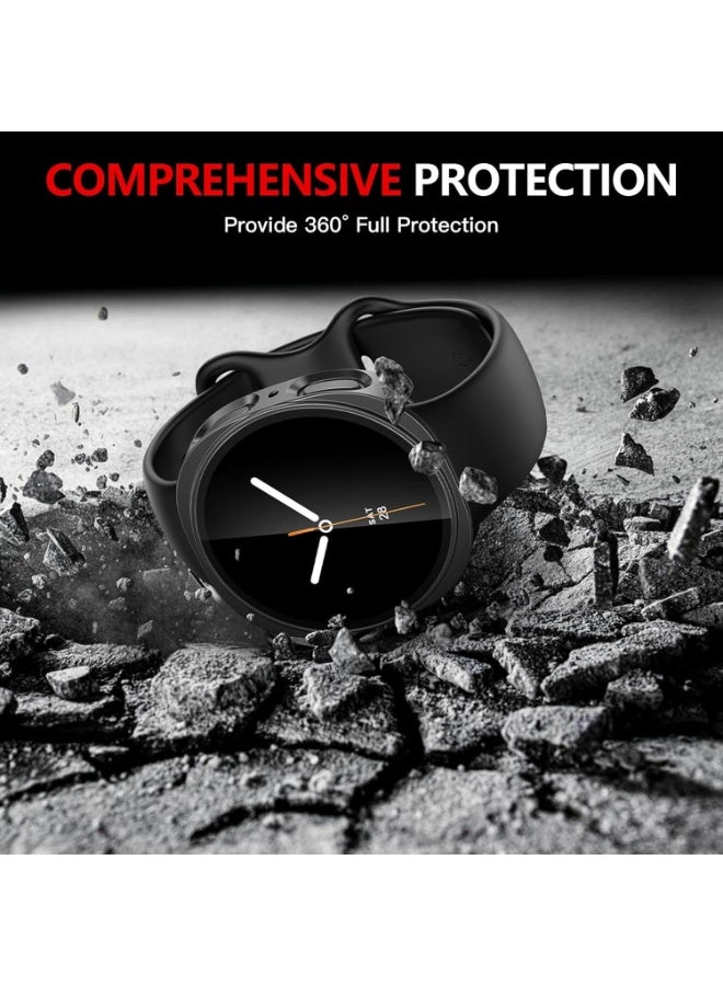 حافظة واقي شاشة Samsung Galaxy Watch 8 40 مم ملحقات ، غطاء وجه واقي ، مصد صلب مدمج في فيلم زجاجي مقسى - Image 3