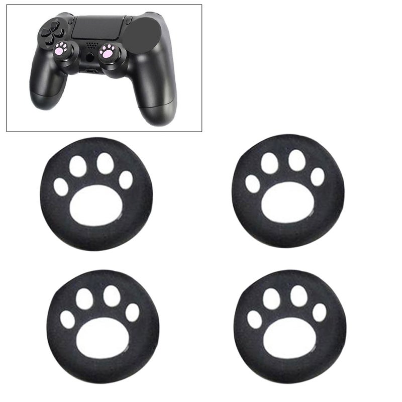 4 قطع من أغطية عصا التحكم لأجهزة PS4/ PS3/ PS2/ XBOXone/ XBOX360 (أبيض) - Image 1