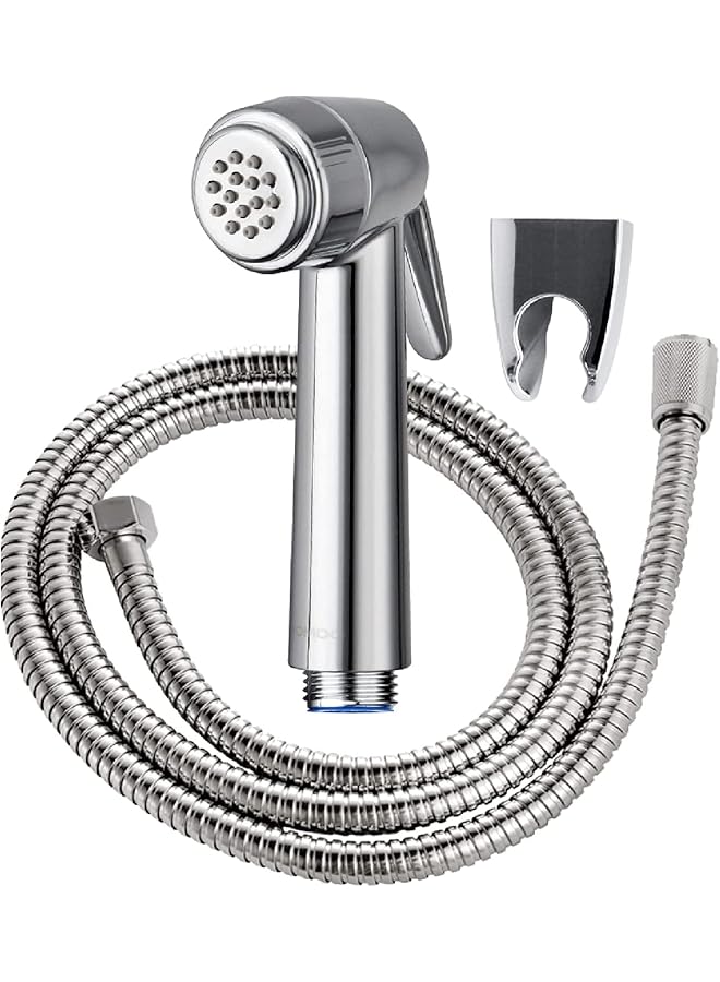 The Bros Paperless Washing Shattaf Head, Handheld Bidet Sprayer for Toilet Diaper Sprayer with Wall Base and Hose, Bidet Spray Bottom Cleaner Spray - Image 1