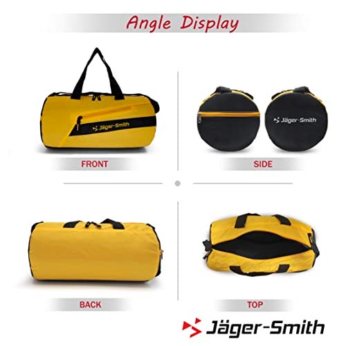 Jager_Smith Jager-Smith GB 700 Multipurpose Gym Bag with Shoe Compartment (Bright Yellow) - Image 2