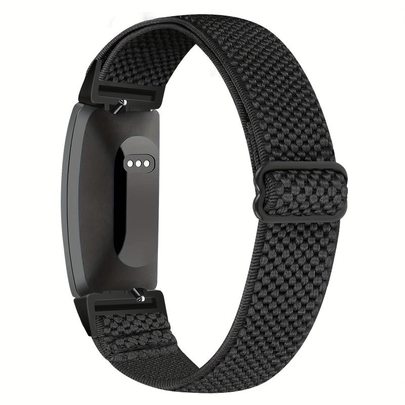 أشرطة نايلون أرجوانية قابلة للتعديل ومرنة لساعات Fitbit Inspire 3 وFitbit Ace 2 وFitbit 3، معصم بديل ناعم ومطاطي. - Image 3