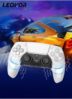 وحدة تحكم ألعاب لاسلكية لجهاز PS4، حس جسدي بستة محاور، اهتزاز، بلوتوث، بطارية 600 مللي أمبير، متوافقة مع P4، الكمبيوتر الشخصي، أندرويد