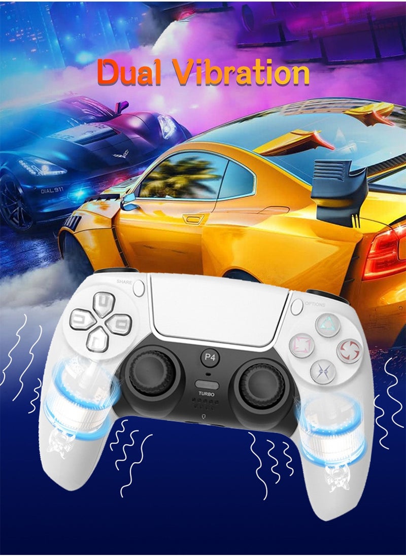 ليوكور - وحدة تحكم ألعاب لاسلكية لجهاز PS4، حس جسدي بستة محاور، اهتزاز، بلوتوث، بطارية 600 مللي أمبير، متوافقة مع P4، الكمبيوتر الشخصي، أندرويد - Image 1