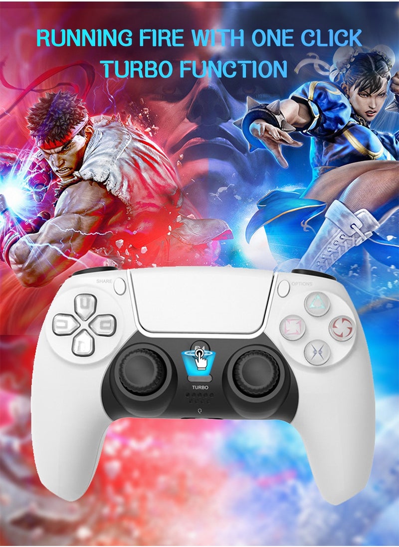 ليوكور - وحدة تحكم ألعاب لاسلكية لجهاز PS4، حس جسدي بستة محاور، اهتزاز، بلوتوث، بطارية 600 مللي أمبير، متوافقة مع P4، الكمبيوتر الشخصي، أندرويد - Image 1
