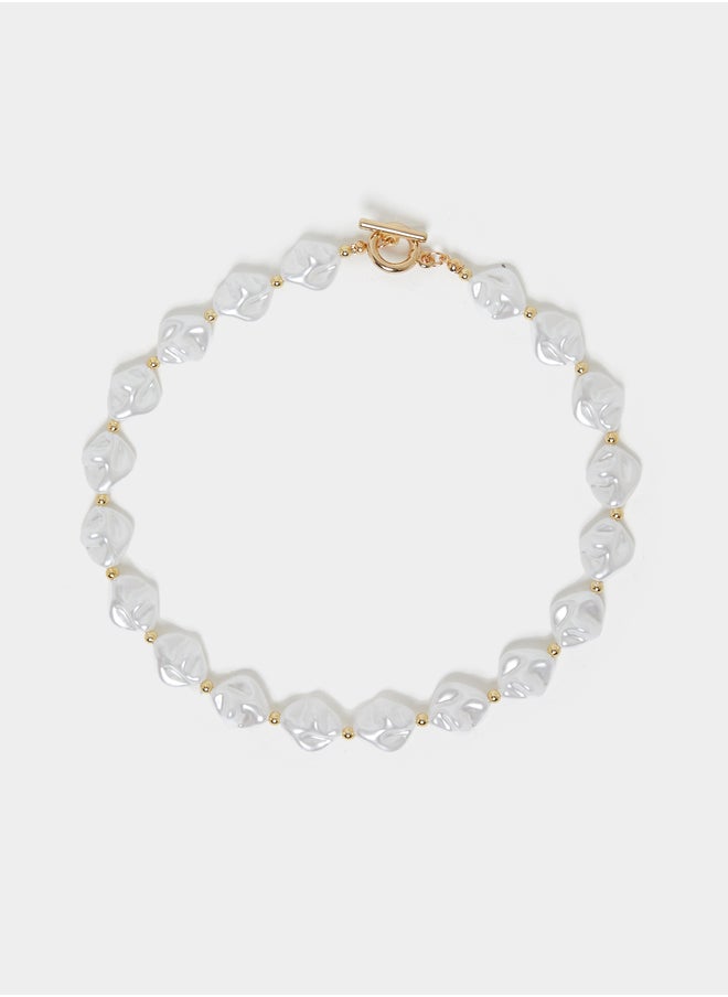 Styli Faux Pearl Beaded Necklace  - Image 1