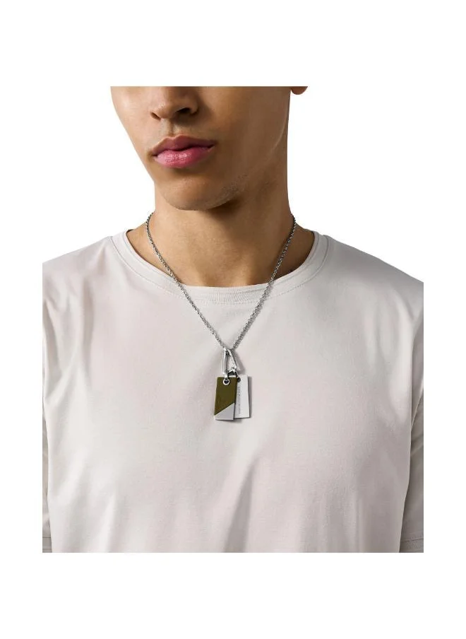 EMPORIO ARMANI Egs3179040 Dog Tag Necklace