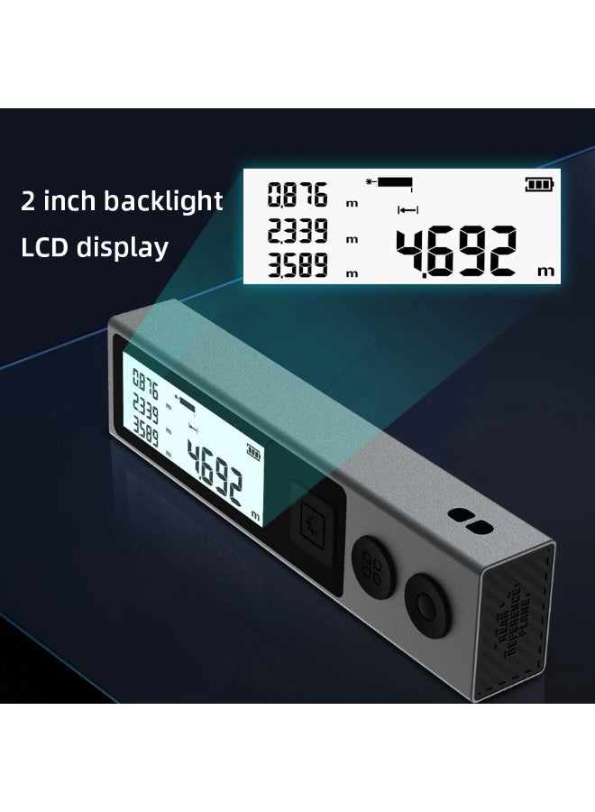 MILESEEY M120 PRO Bluetooth Laser Distance Meter 40M High Precision Digital Laser Rangefinder with LCD Display, Rechargeable Type-C Measuring Tool for Construction, Interior Design, Home Renovation, Engineering and Property Measurement - Image 5