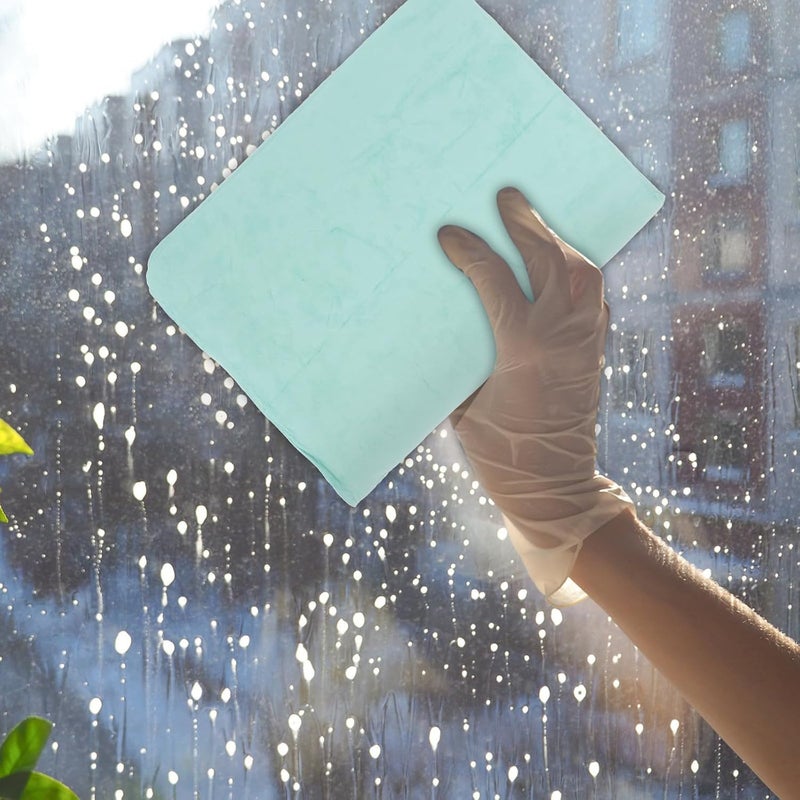 Yardwe Extra Large Car Washing Towel Green Synthetic Chamois Cloth for Cars Suitable for Vehicle Cleaning and Detailing - Image 5