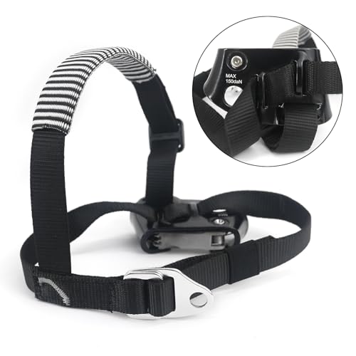 NewDoar Left Foot Ascender Riser Rock Climbing Tree Arborist Mountaineering Rappelling Quick Step Equipment CE Certified Climbing Device for 8~13MM Rope(Left Black) - Image 5