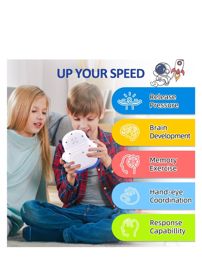 Quick Push Pop Game, Handheld Puzzle Game Machine, Squeeze Poppet Sensory Fast Push Bubble Toy, Pop it Game Light Up Fidget Toys, for 3-12 Year Old Girls Boys  - Image 2