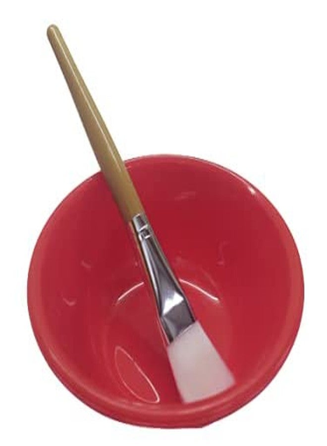 Beauty Tool Facial Bowl/Diy Facial Face Mask/Medium size Facial Mixing Bowl With Brush Set/Bowl for Salon and Parlor Use/Bleach - Face Mask Mixing Tool/Random Color (Pack of 3) - Image 3