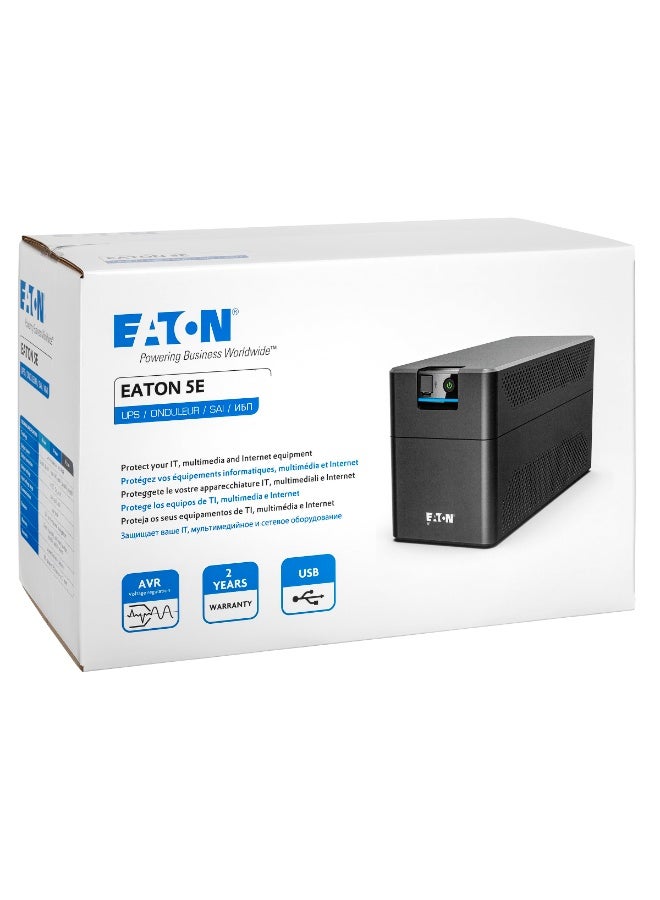 Eaton UPS 5E Gen2 700 USB IEC - Line-Interactive unterbrechungsfreie Stromversorgung - 5E700UI - 700VA (4 IEC-C13-Buchsen, leise, Software zum Herunterfahren) - Image 2