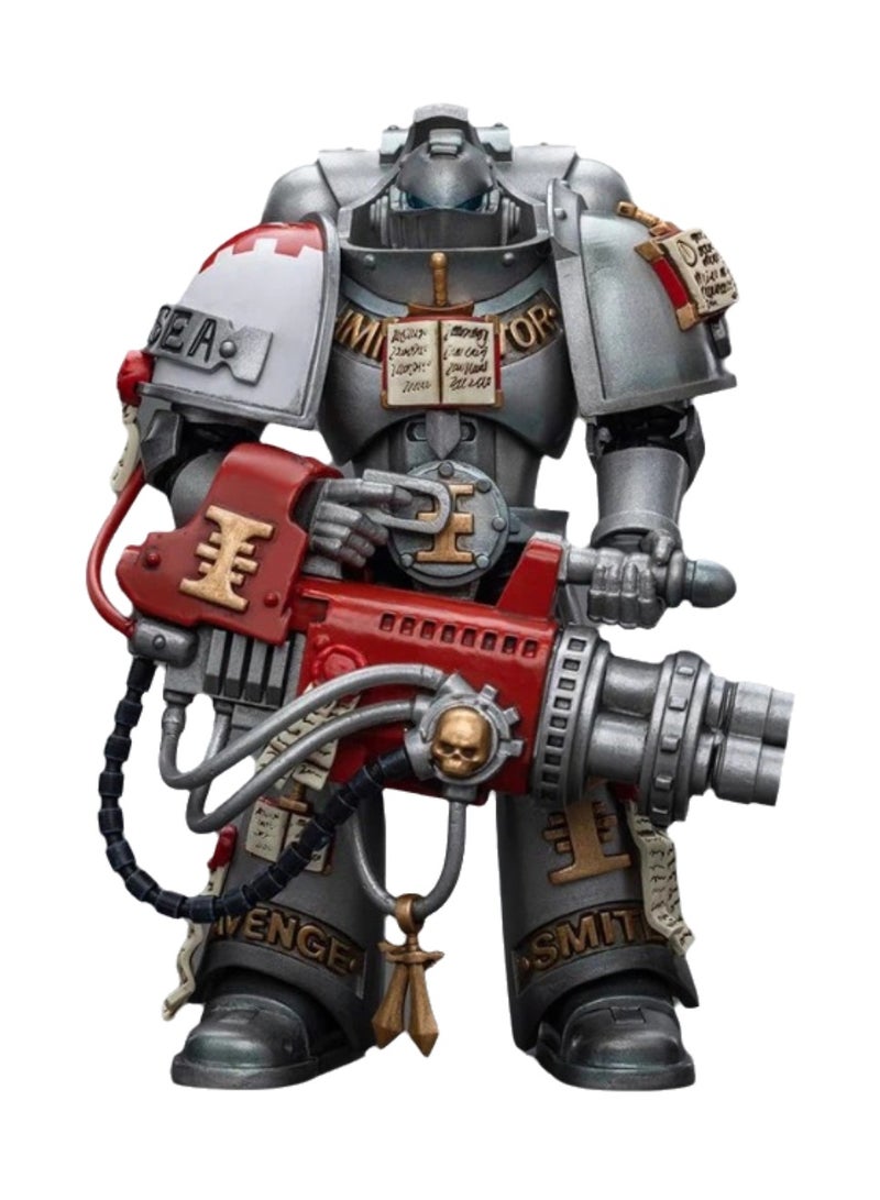 JOYTOY Warhammer 40,000 Action Figures, Assault Team - Grey Knights with Soul Eliminating Cannon, 4.7 Inch 1/18 Warhammer 40K Series Model, Unisex, Adult, New Year Holiday, Birthday Gift, Suitable for Children 15 Years and Above  - Image 1