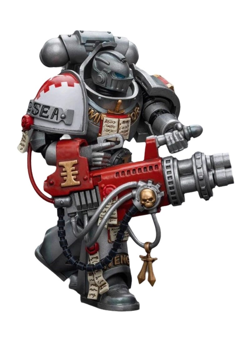 JOYTOY Warhammer 40,000 Action Figures, Assault Team - Grey Knights with Soul Eliminating Cannon, 4.7 Inch 1/18 Warhammer 40K Series Model, Unisex, Adult, New Year Holiday, Birthday Gift, Suitable for Children 15 Years and Above  - Image 3