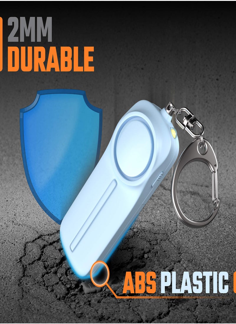 Excefore - Personal Alarm Personal Safety Panic Alarm Keychain Emergency Self Defence 130 dB Loud Siren Protection Device with LED Light Simple Operation Reusable for Women Kids Elders - Image 1