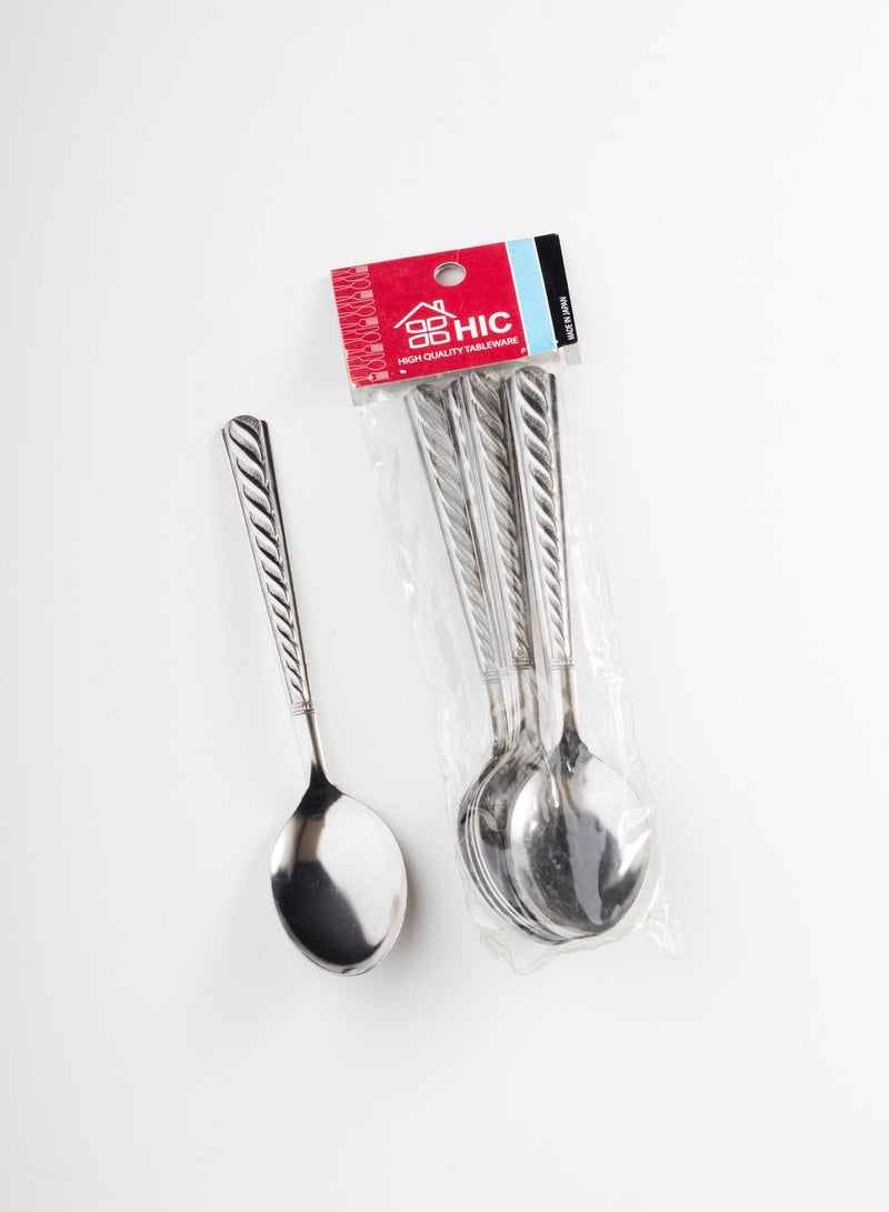Hic 12-Piece Stainless Steel Dinner Spoon Set Silver - Image 2