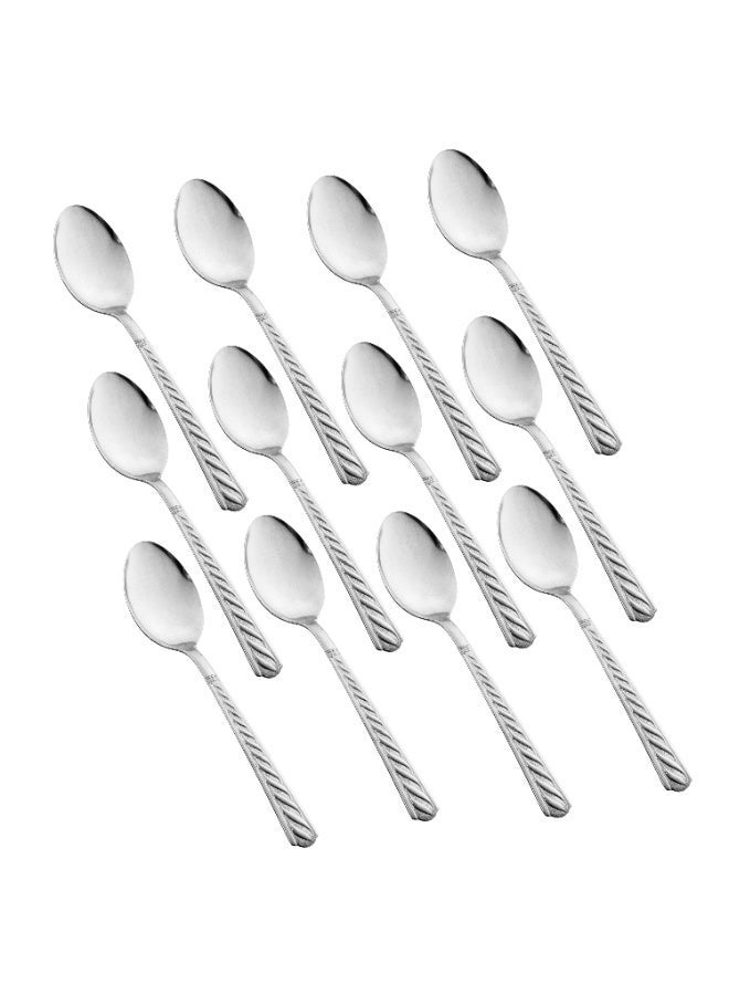 Hic 12-Piece Stainless Steel Dinner Spoon Set Silver - Image 1