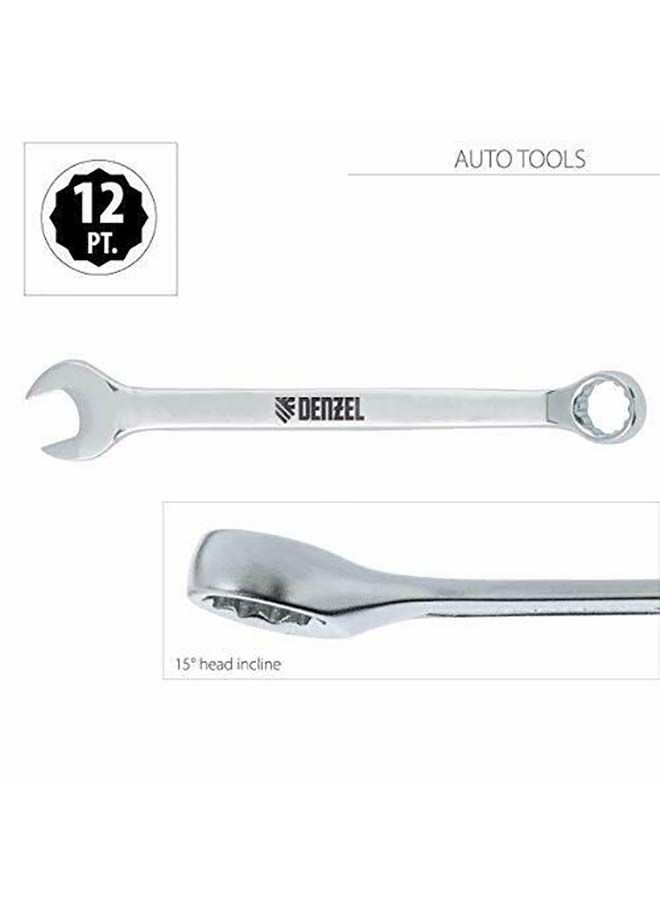NIBEMINENT 5-Piece Ratcheting Combination Wrench Set Silver/Black/Yellow - Image 2