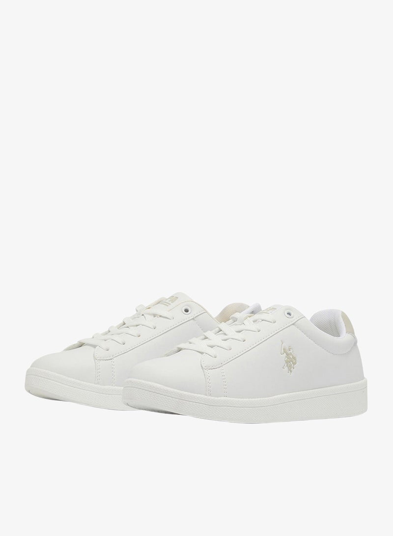 U.S. Polo Assn. Women's White Low-Top Sneakers - Lightweight Shoes & Trendy Design Shoes for Everyday Wear - Image 2