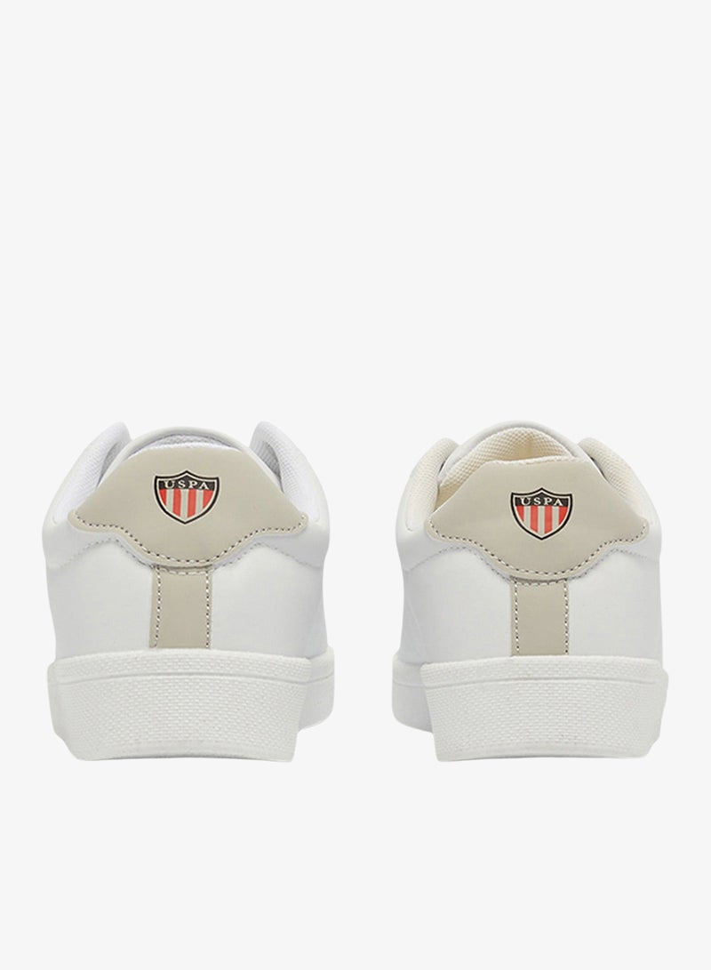 U.S. Polo Assn. Women's White Low-Top Sneakers - Lightweight Shoes & Trendy Design Shoes for Everyday Wear - Image 3