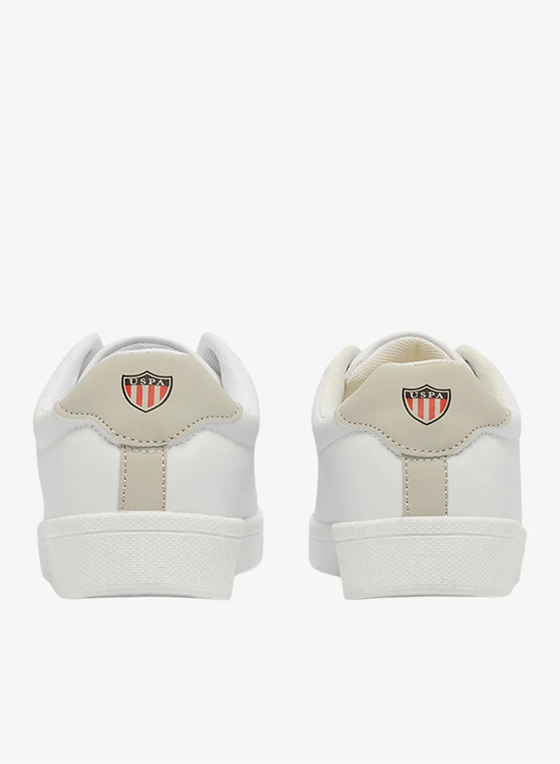 U.S. Polo Assn. White Women's White Low-Top Sneakers - Lightweight Shoes & Trendy Design Shoes for Everyday Wear for Women | Best Price UAE