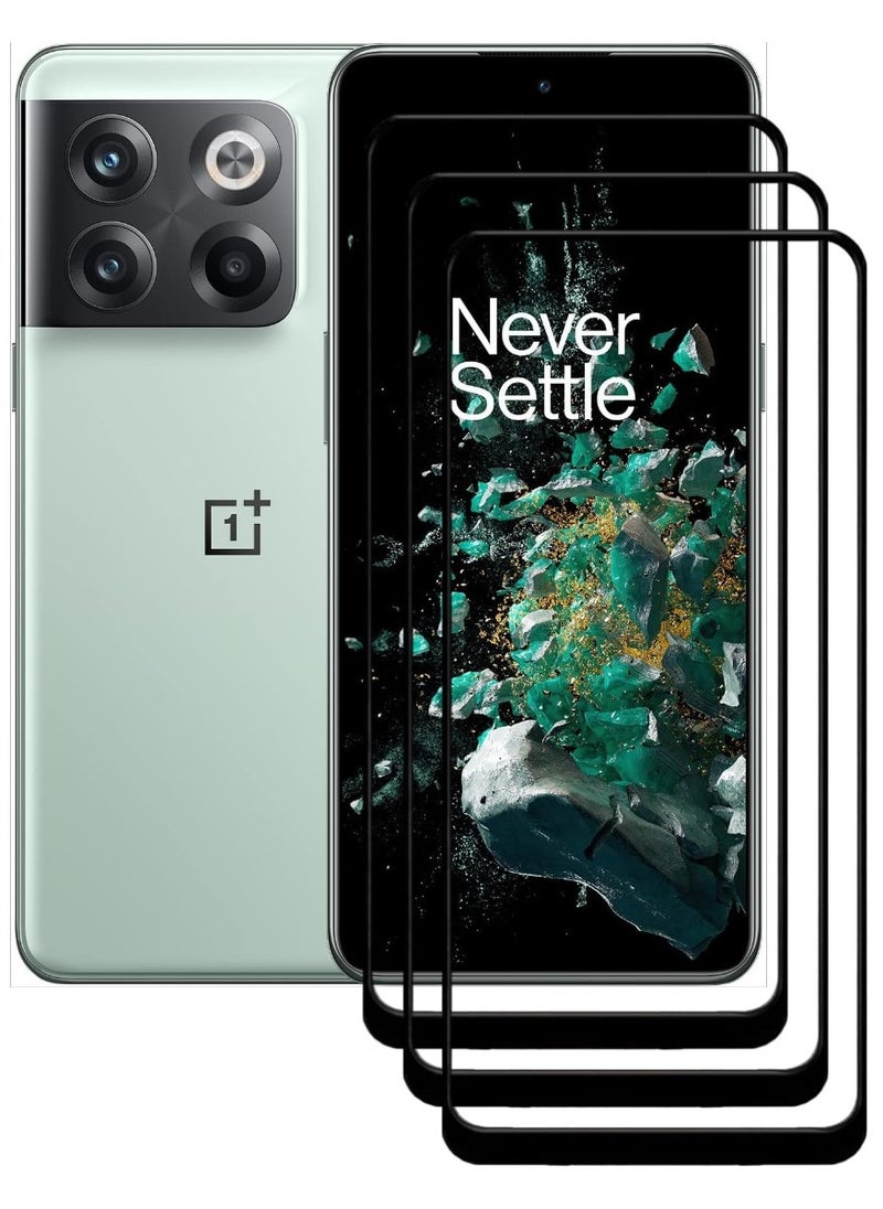 ACLIX 3 Pieces Antistatic ESD Dustproof Premium Quality High Definition Tempered Glass Screen Protector Designed For OnePlus 10T - Image 1