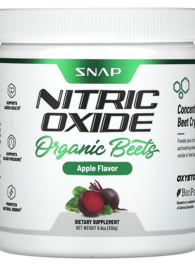 SNAP SUPPLEMENTS Nitric Oxide Organic Beets Apple 8.8 oz (250 g)