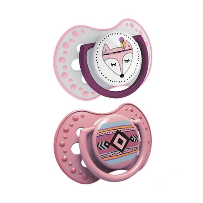 Lovi Dynamic Soother Silicone 6-18 m (2 pcs) Indian Summer Girl