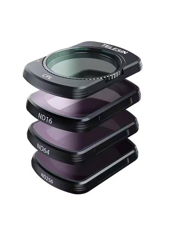 تيليسن TELESIN المغناطيسي CPL ND16 / ND64 / ND256 فلاتر مجموعة لجي أوسمو جيب 3 ، HD الزجاج البصري / متعدد المغطاة أوسمو جيب 3 فلتر الاستقطاب الكثافة المحايدة ، جيب 3 عمل كاميرا خالق كومبو الملحقات - Image 2
