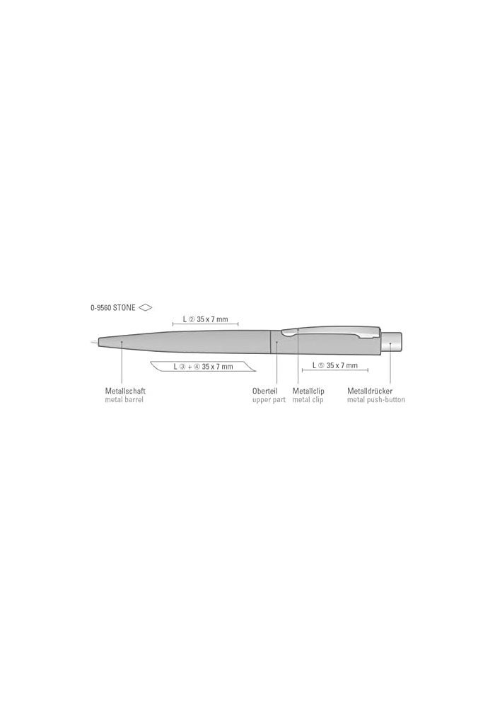 Retractable Metal Ballpoint Pen Set - Pack of 5 - Image 4