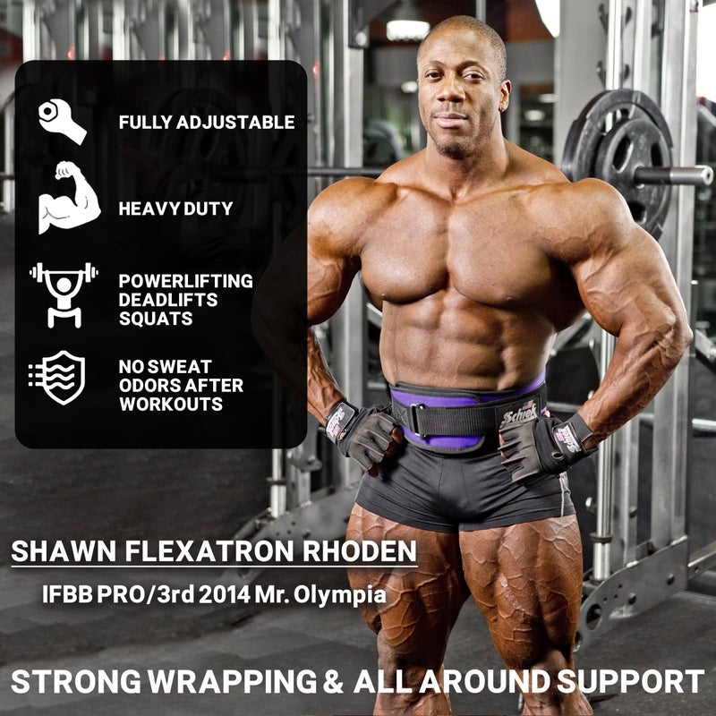 Schiek Sports 2006 Nylon 6 Inches Weight Lifting Belt - Support Belt for Power Lifting - Long Lasting - Purple - Image 2
