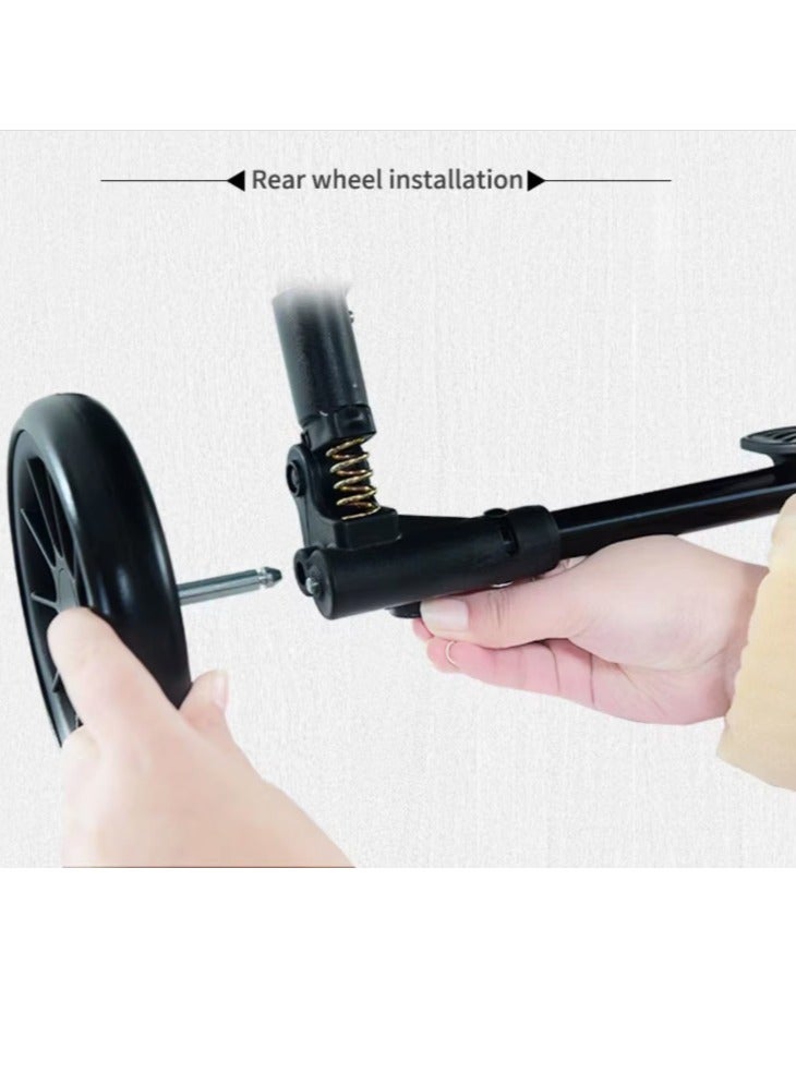 عربة أطفال سهلة الطي ومحمولة - باللون الأسود - Image 5