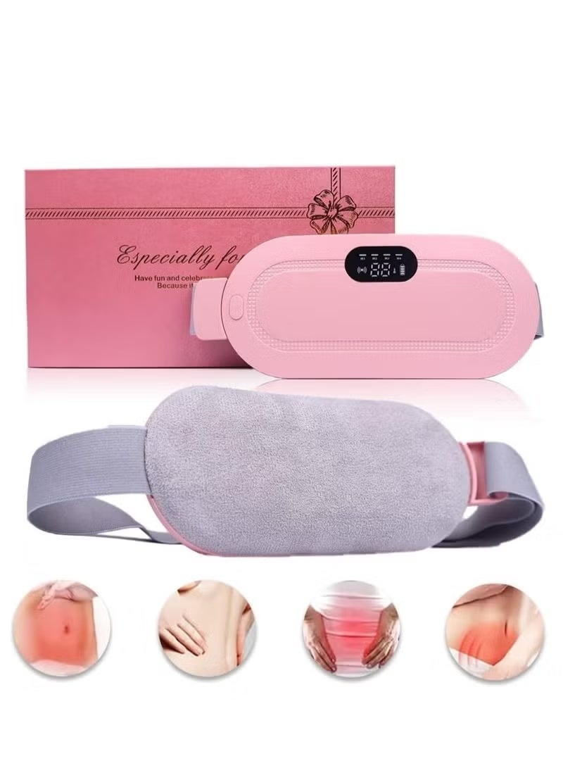 TIGER Portable Cordless Heating Pad for Menstrual Cramps Relief with 3 Heat Levels and 4 Vibration Modes – Electric Fast Heating Belly Wrap Belt for Stomach Pain and Relaxation - Image 4