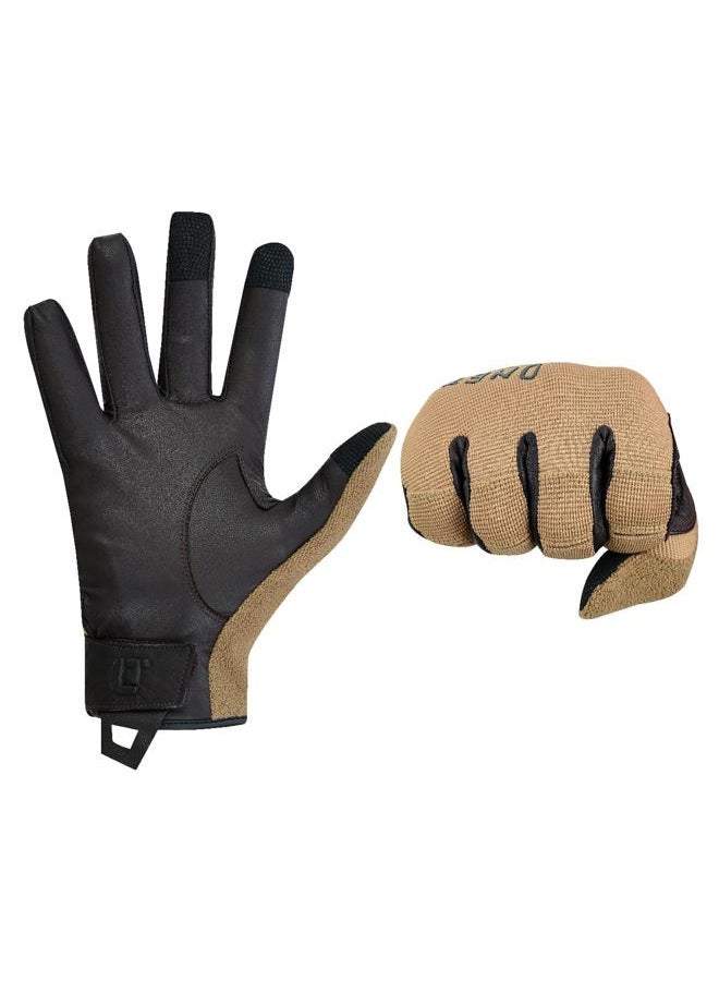 ONETAC Tactical Kevlar Liner Cut Resistant Duty Patrol Search Shooting Operator Gloves Touchscreen Friendly (Khaki/Brown, Small) - Image 4