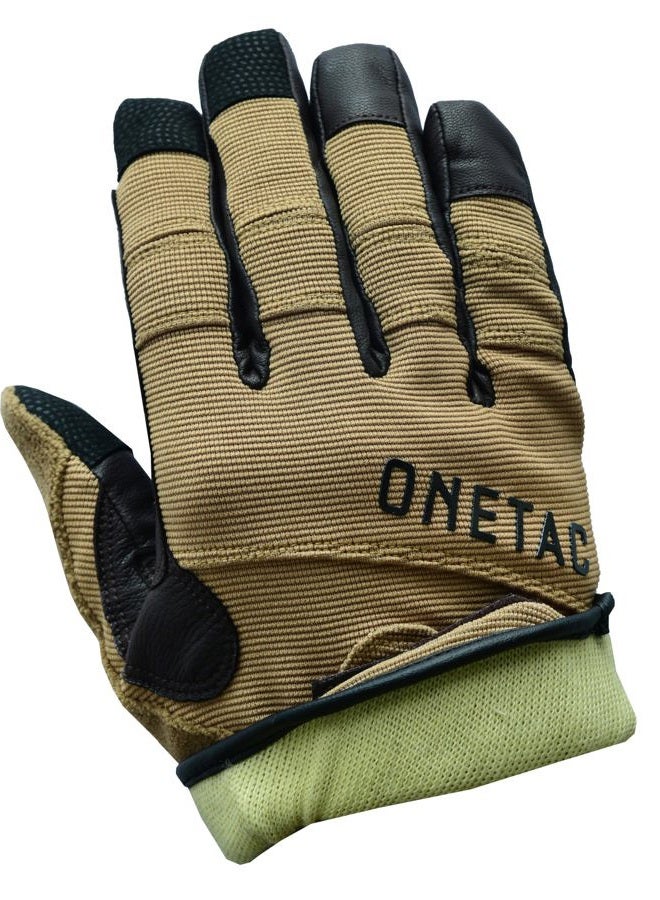 ONETAC Tactical Kevlar Liner Cut Resistant Duty Patrol Search Shooting Operator Gloves Touchscreen Friendly (Khaki/Brown, Small) - Image 5