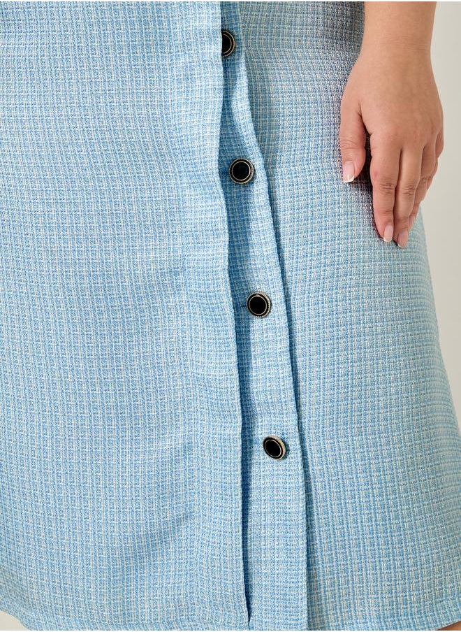 Styli Buttoned Midi Dress  - Image 5