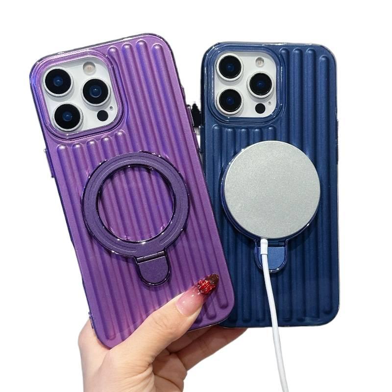 Silicone Protective Case for iPhone 12 Pro with Drop Protection and Vertical Stripe Light Pillar plus Shockproof plus Inner Spray Paint in Blue - Image 2