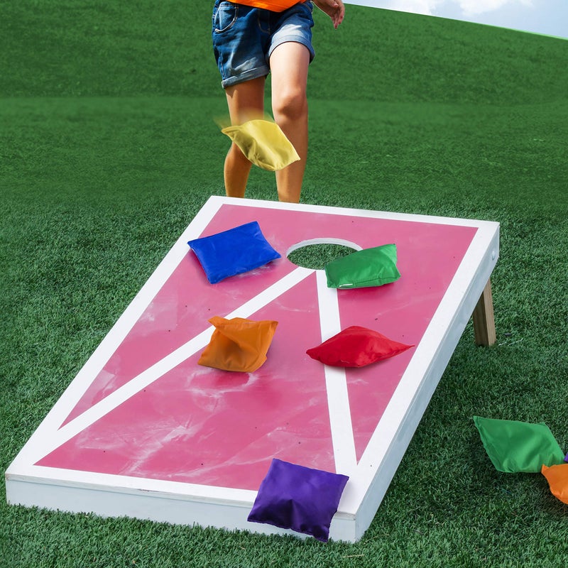 Prextex 12 Nylon Bean Bags for Toss Games - Set in Multiple Colors for Kids and Adults - Durable, Tear-Resistant - Ideal for Outdoor Games, Parties, Tailgates, BBQs - Ages 3 and Up - 4 x 2 x 3 Inch, - Image 3