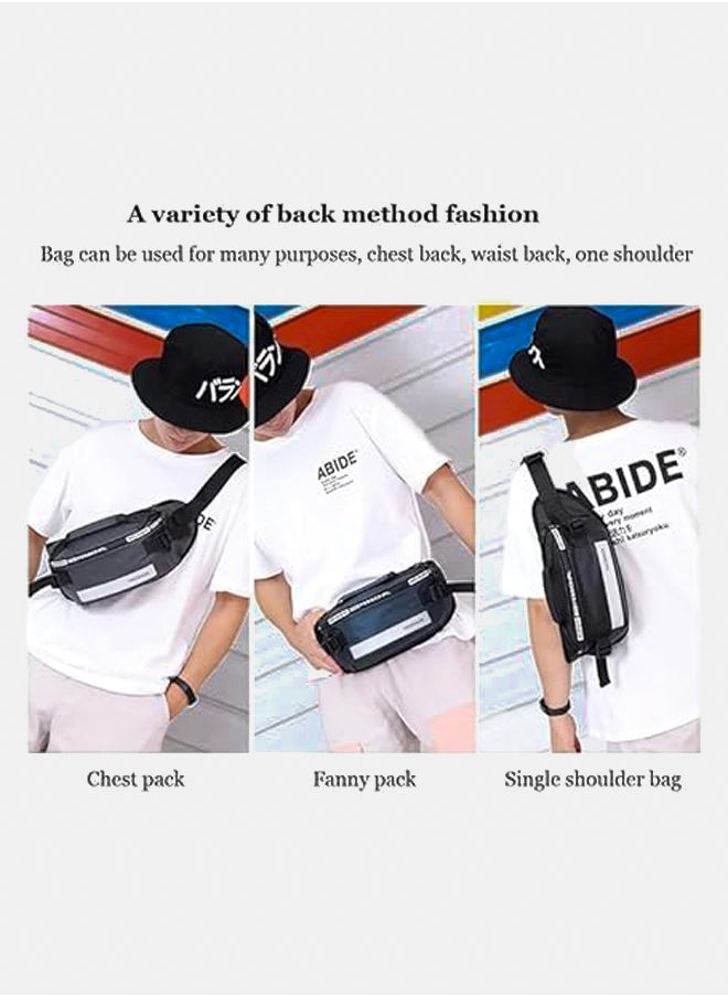 Generic Fashionable waist bag Waterproof Waist Bag For Unisex T A L 7 A (grey)  - Image 4