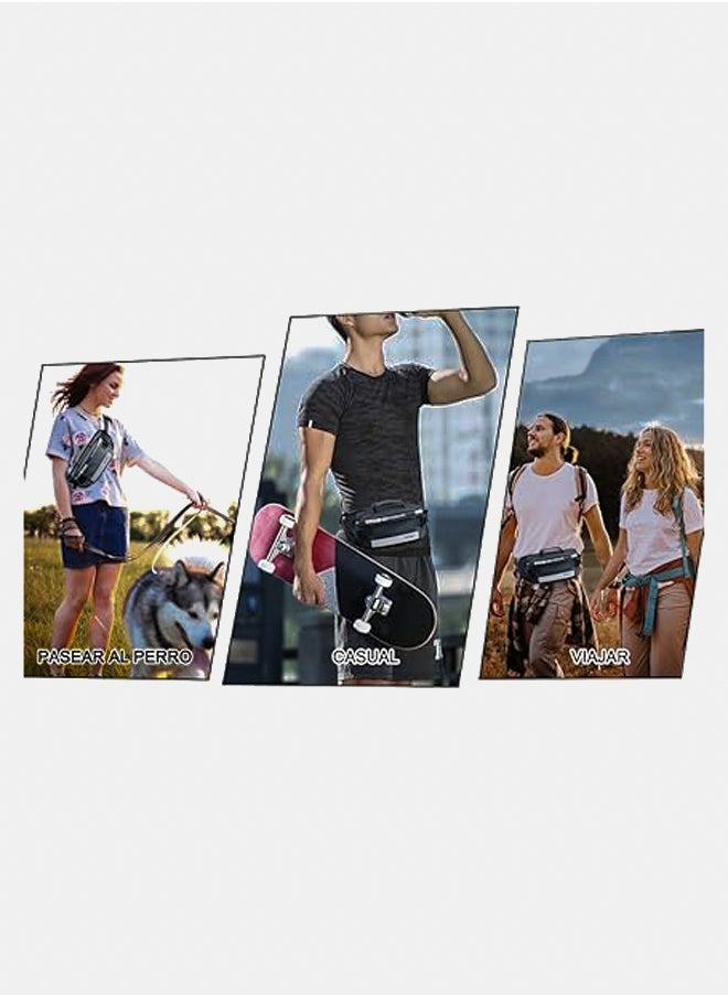 Generic Fashionable waist bag Waterproof Waist Bag For Unisex T A L 7 A (grey)  - Image 2