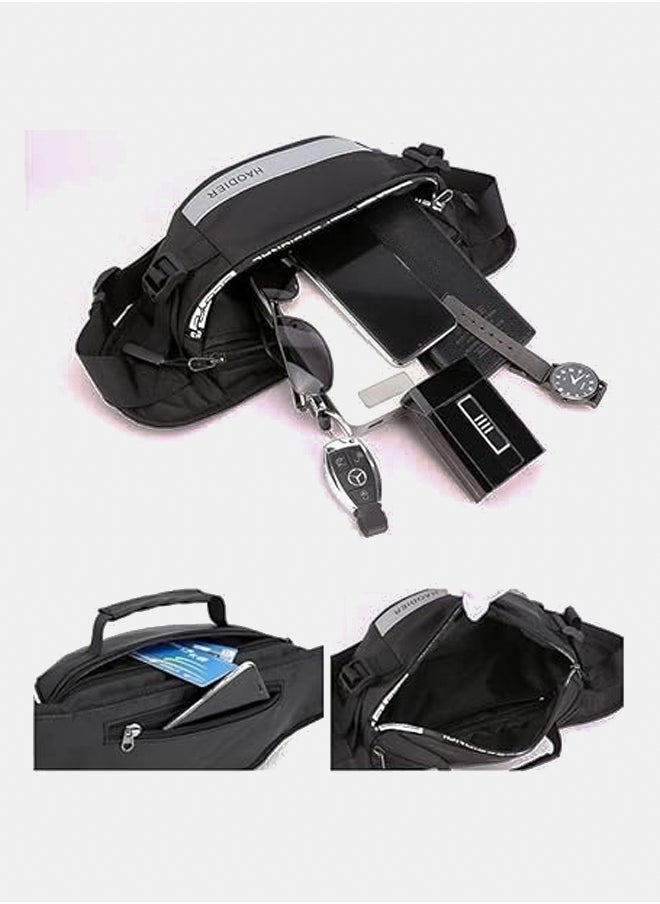 Generic Fashionable waist bag Waterproof Waist Bag For Unisex T A L 7 A (grey)  - Image 3