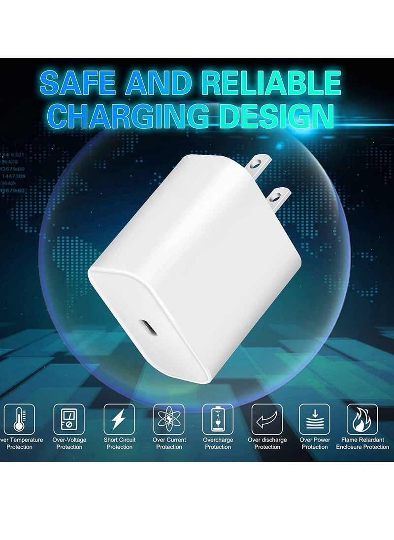 ELTRAZONE - iPhone 13 Fast Charger【Apple MFi Certified】20W USB C Fast Charger Block PD Wall Plug Charger with 3FT Type C to Lightning Cable for iPhone 13/13 Pro/13 Pro Max/12/12 Pro/11/11 Pro/XS Max/XR/AirPods - Image 1