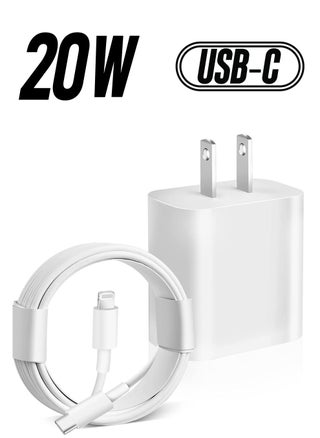 iPhone 13 Fast Charger【Apple MFi Certified】20W USB C Fast Charger Block PD Wall Plug Charger with 3FT Type C to Lightning Cable for iPhone 13/13 Pro/13 Pro Max/12/12 Pro/11/11 Pro/XS Max/XR/AirPods - pzsku/Z2E3C61CBC978C90E6DD8Z/45/_/1738233083/ab8608e4-4b0e-4470-bb81-31c225df8be6